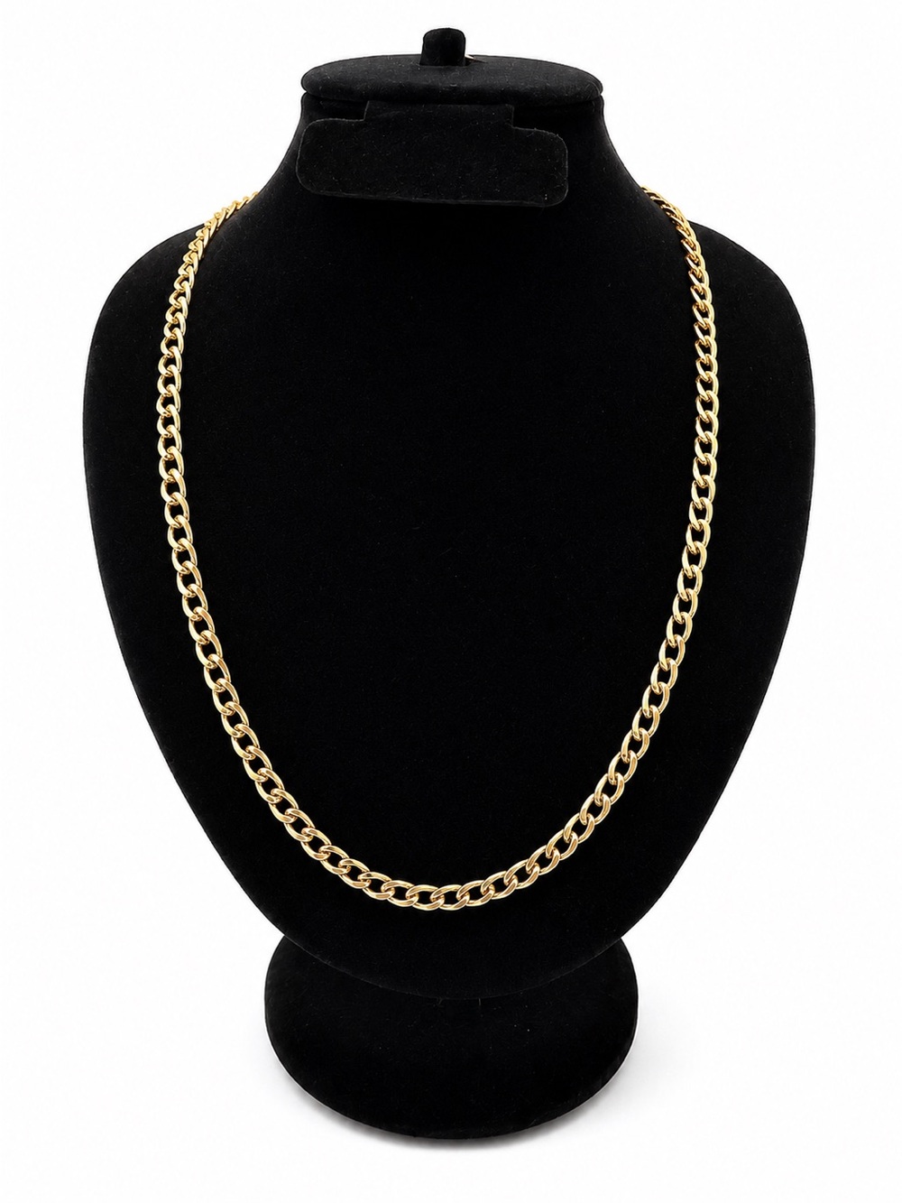 NWT 24” 5mm Gold Stainless Steel Cuban Curb Chain Necklace Unisex